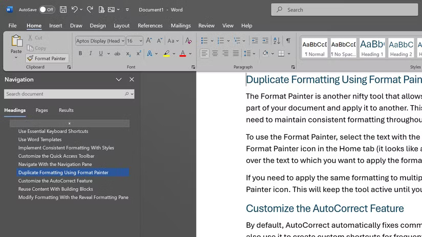 9 time-saving tips when formatting documents in Microsoft Word Picture 5