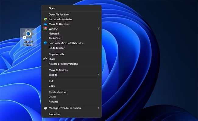 9 ways to open Apps & Features tool on Windows 11 Picture 10