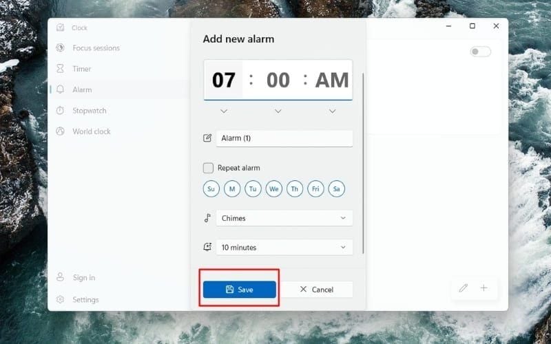 images 2 of A super simple guide on how to set an alarm on your Windows 10 or 11 computer.