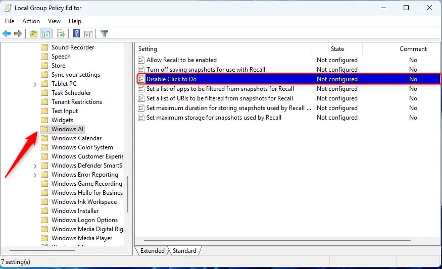 Instructions for activating Click to Do Windows 11 Picture 2