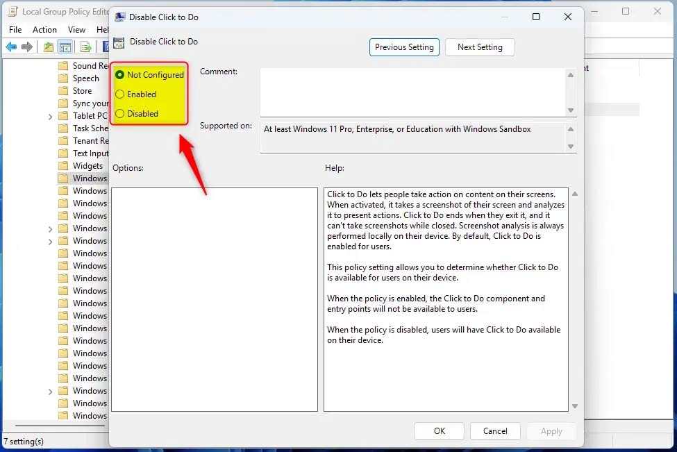 Instructions for activating Click to Do Windows 11 Picture 3
