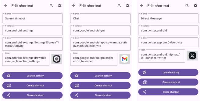 Activity Launcher - Application to create shortcuts on home screen Picture 7