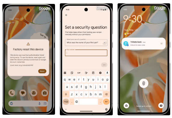 Added new improvements to Factory Reset Protection and updated Find My on Android Picture 1