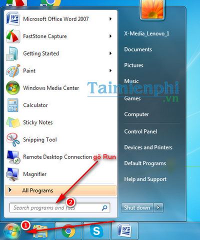Picture 1 of Add Run Command to the Taskbar on Windows 7/8/10