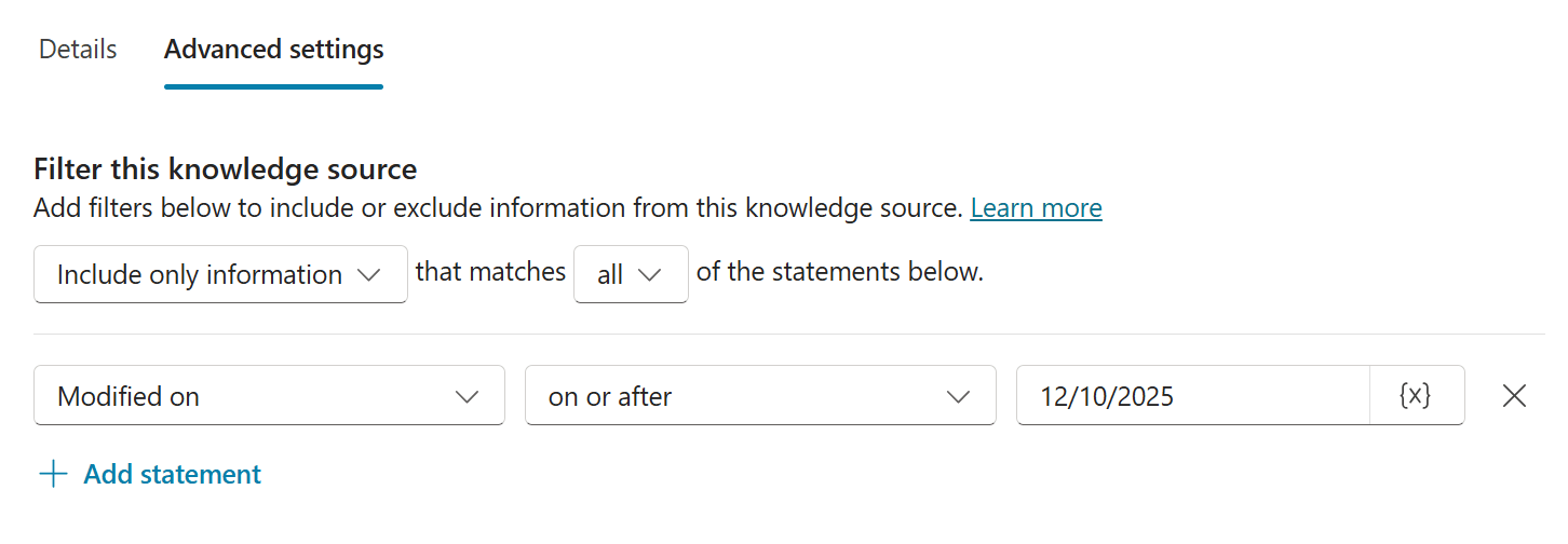 images 5 of Add SharePoint as a knowledge source for agents in Copilot Studio.