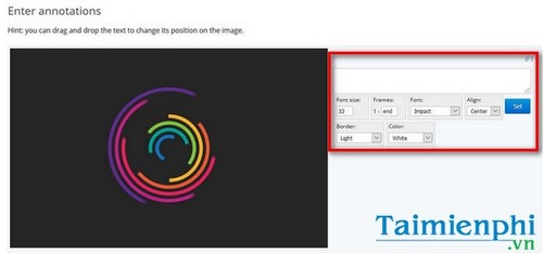 Picture 4 of Add text to GIF images, add text to animated images.