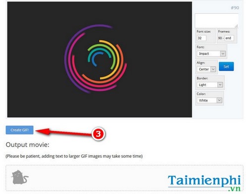 Picture 6 of Add text to GIF images, add text to animated images.