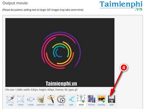 Picture 7 of Add text to GIF images, add text to animated images.