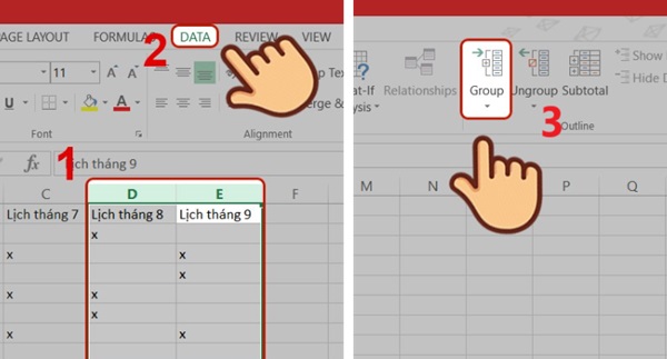 Adjusting Group in Excel is reversed extremely quickly Picture 3