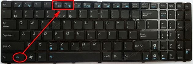 Picture 2 of Adjusting screen brightness on an Asus laptop.