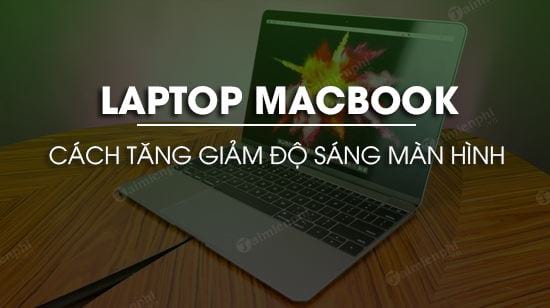 Picture 1 of Adjusting the screen brightness on a Macbook laptop.