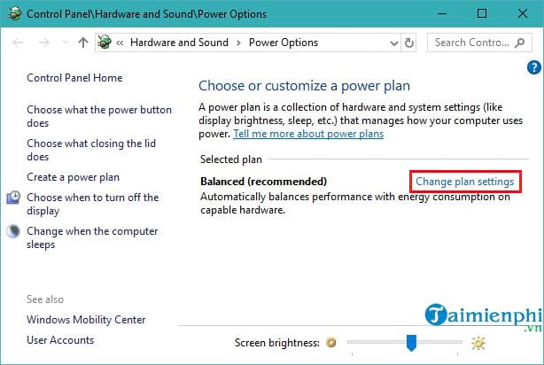 Picture 6 of Adjusting the screen brightness on an HP laptop.