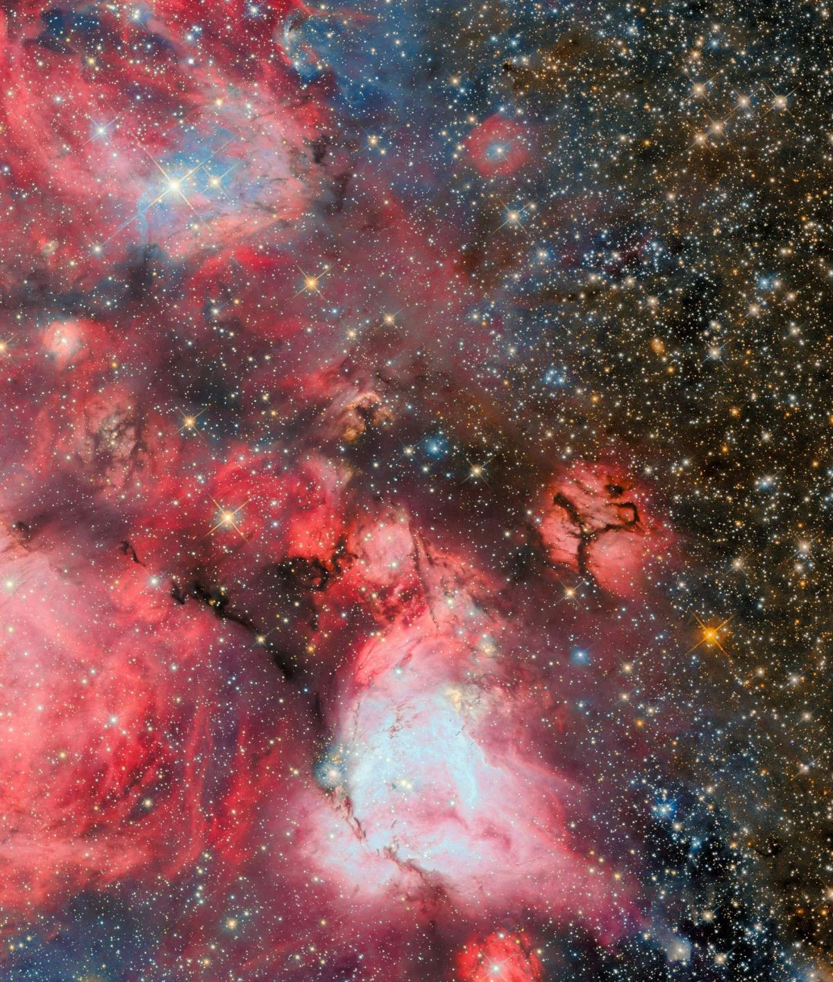 Witness the rare phenomenon of young stars creating giant bubbles in the universe. Picture 1