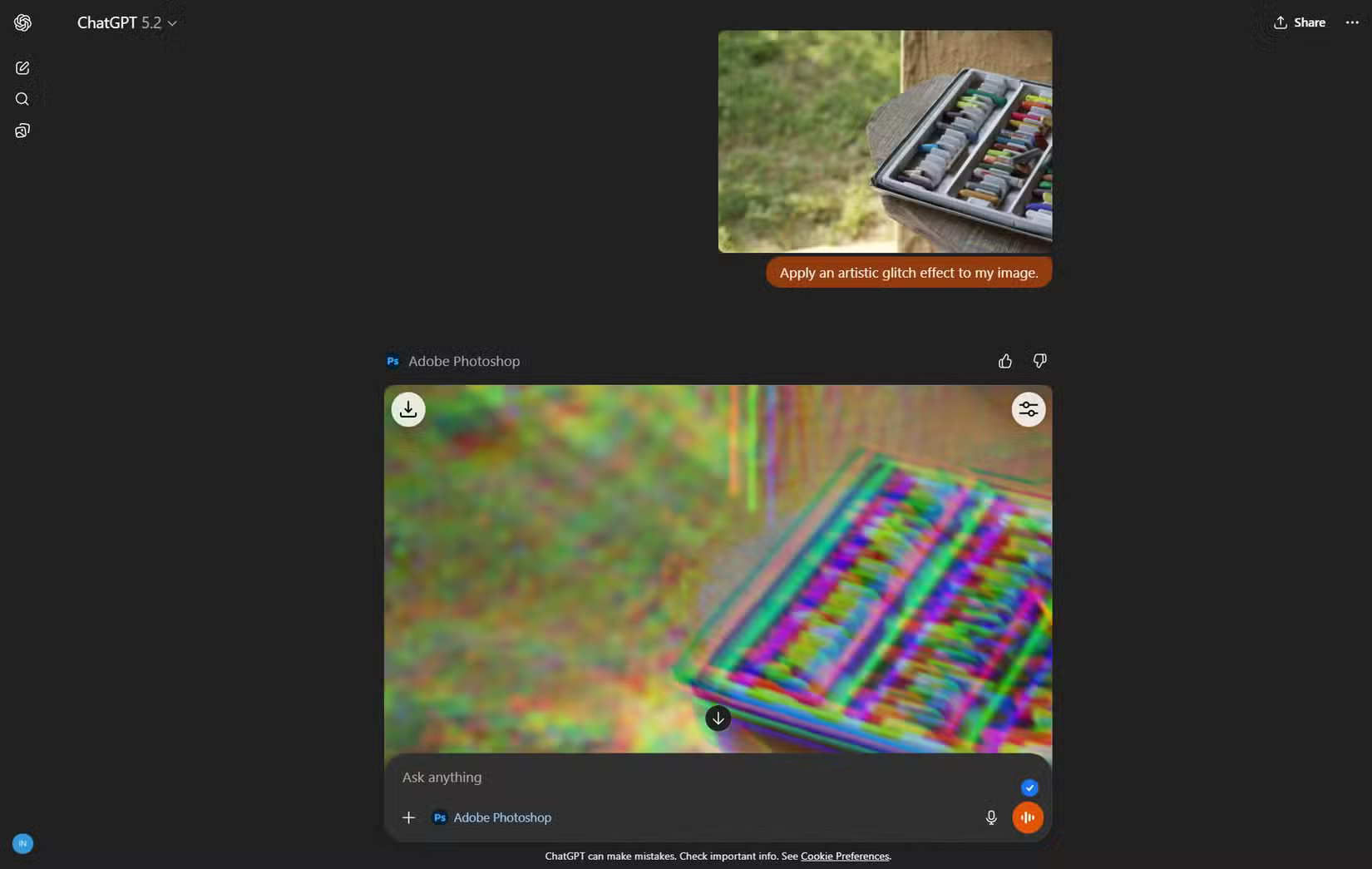 Advantages of using Photoshop in ChatGPT for photo editing. Picture 7