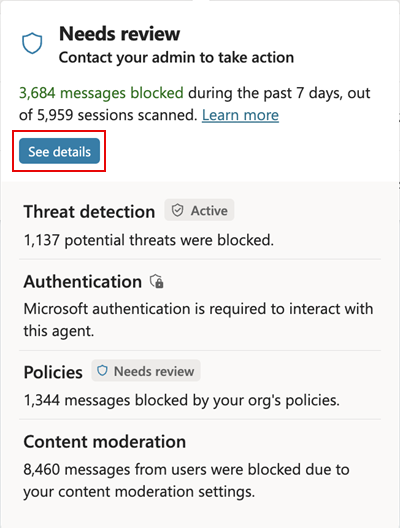 Picture 2 of Agent runtime protection status
