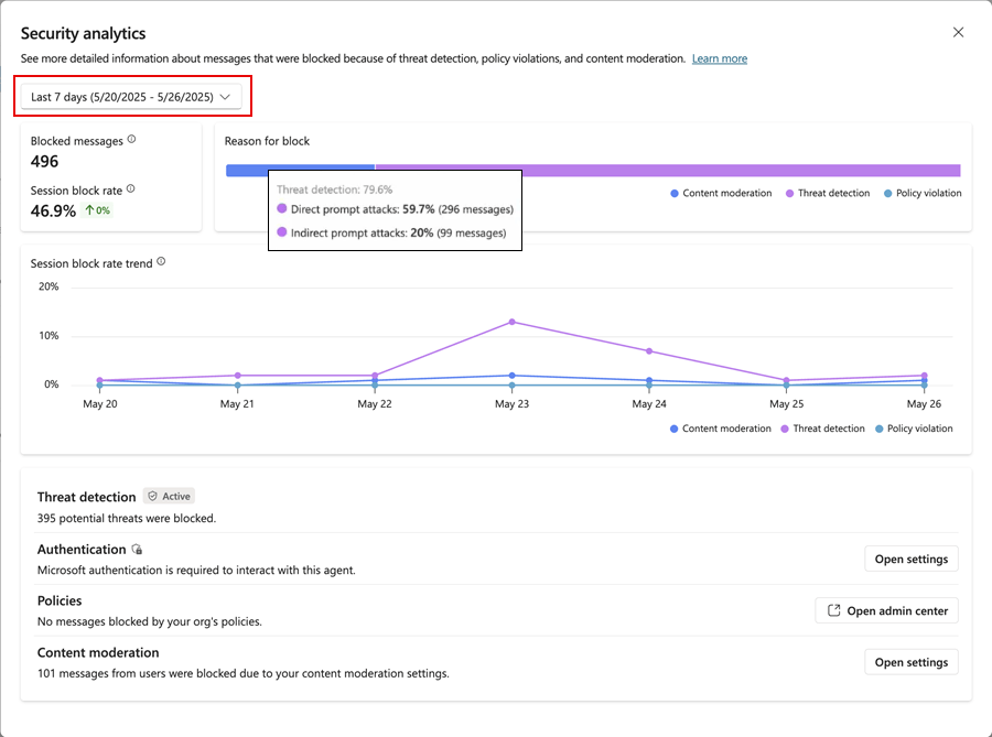 Picture 3 of Agent runtime protection status