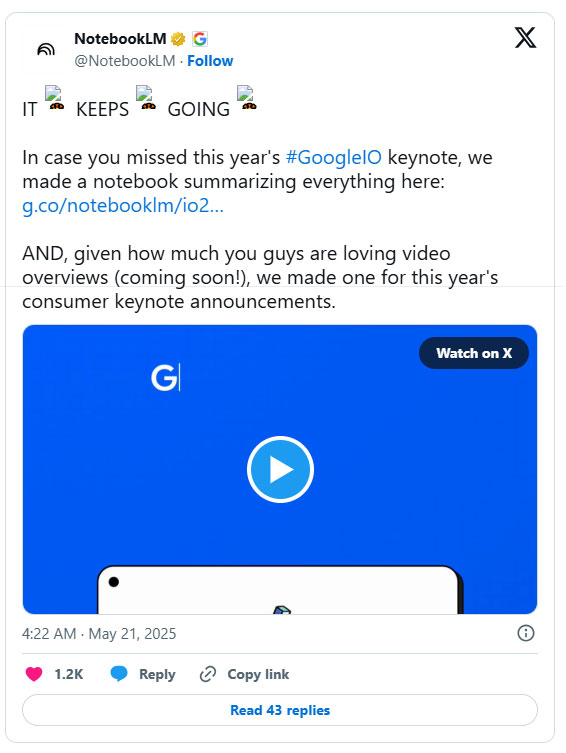Google's AI-powered note-taking tool can now create explainer videos Picture 1