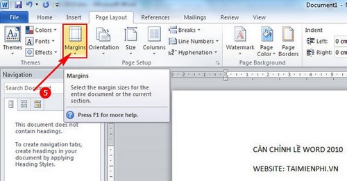 Alignment in Word 2010, beautiful alignment of Word 2010 documents Picture 5