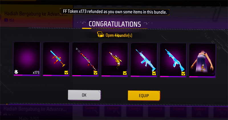 All new rewards, skins and collections Free Fire OB51 Picture 3