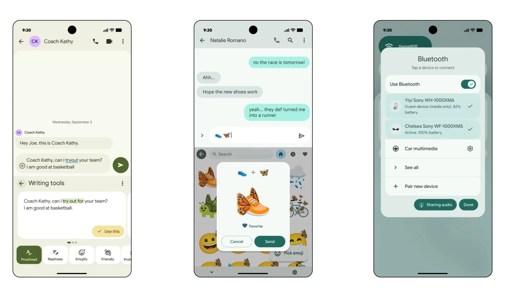 Android adds 2-earphone audio sharing feature, upgrades Gboard, Emoji Kitchen and Quick Share Picture 1