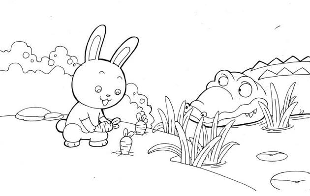 Animal coloring pages for kids, funny pet pictures Picture 36