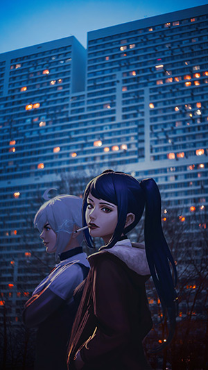 Picture 4 of Anime Girl pictures, various types of female anime images for your phone.