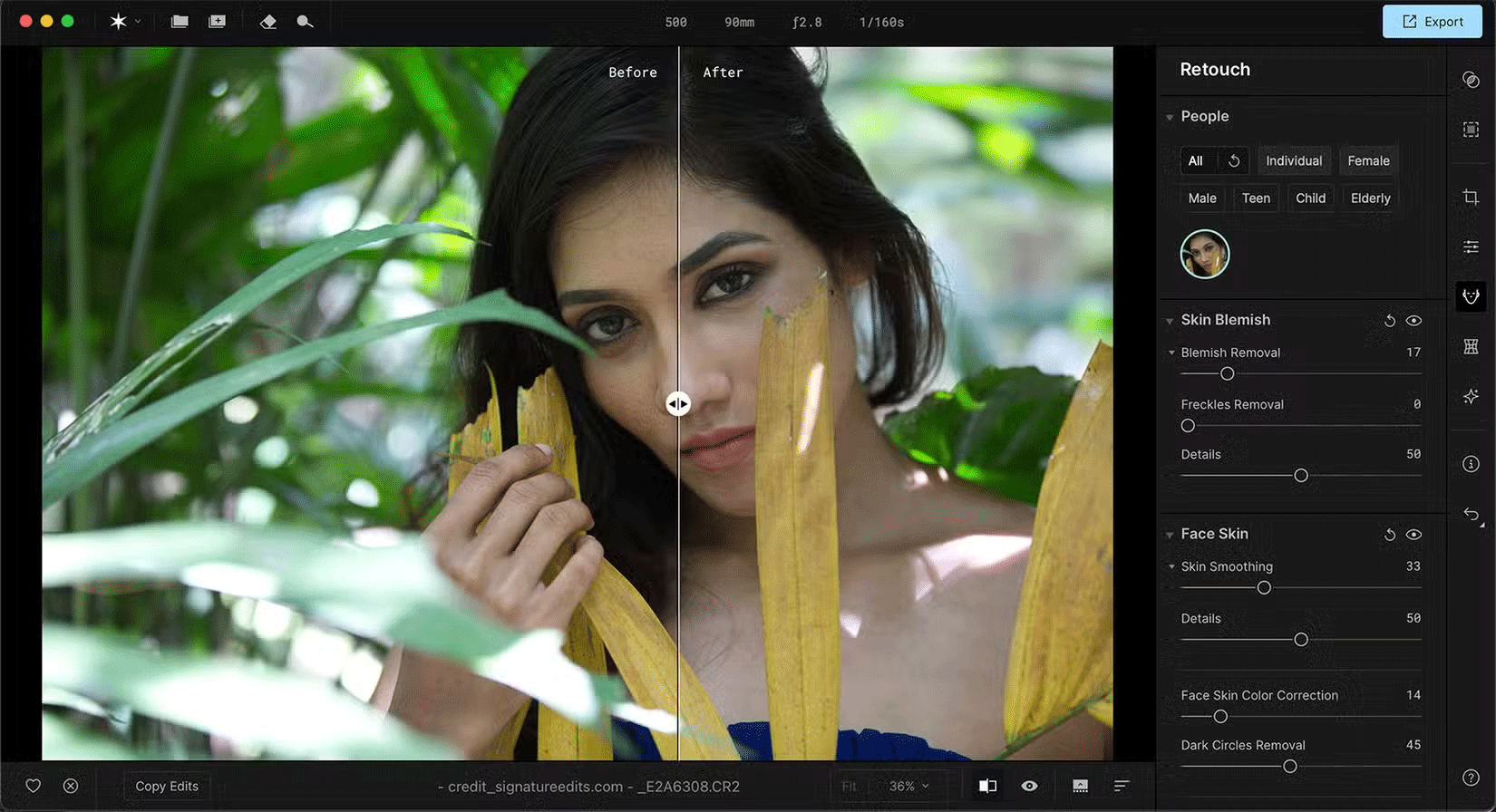 Aperty - Portrait photo editing tool, rival to Adobe Lightroom Picture 4