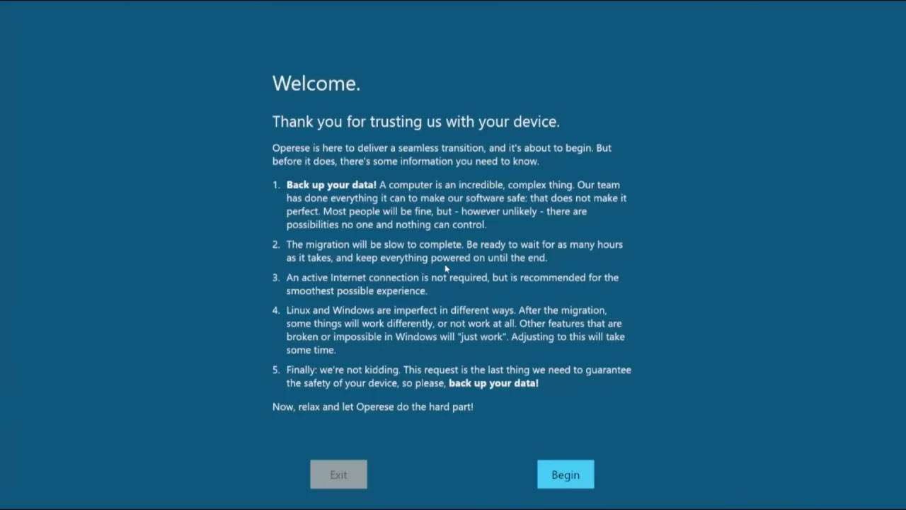 Race to develop applications to support data transfer from Windows 10 to Linux Picture 1