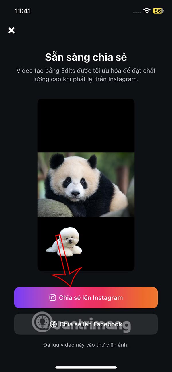 Instructions for using the Edits app to create Instagram videos Picture 18