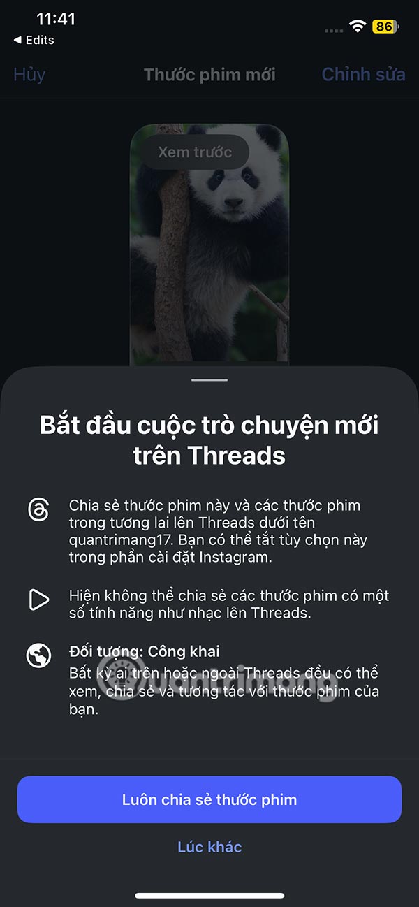 Instructions for using the Edits app to create Instagram videos Picture 20