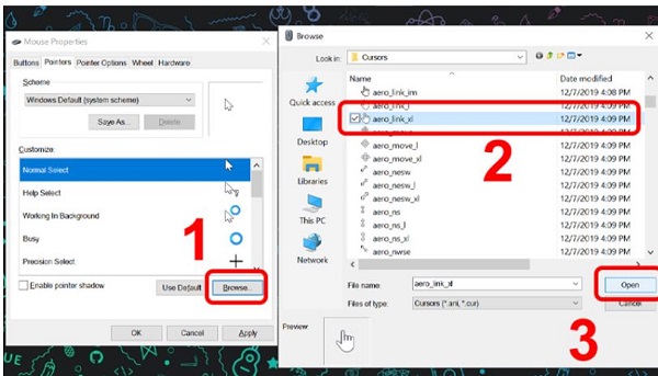 Apply immediately how to create beautiful effects for computer mouse pointers Picture 4