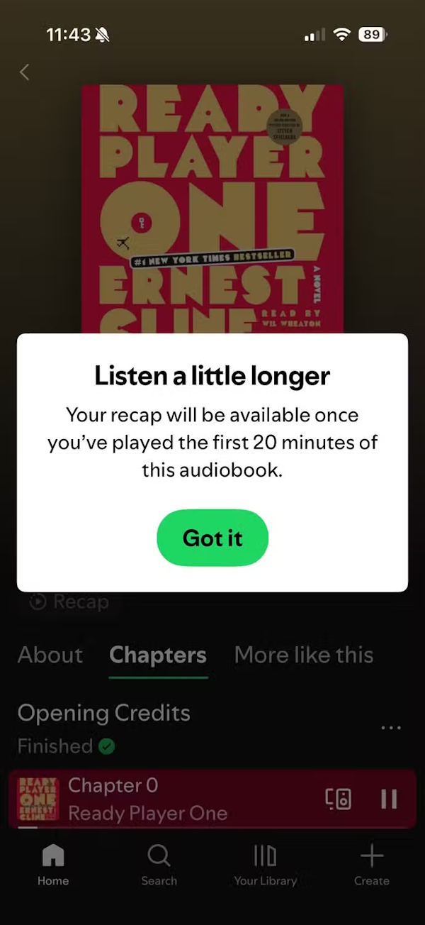 What does Spotify audiobook recap feature bring? Picture 1