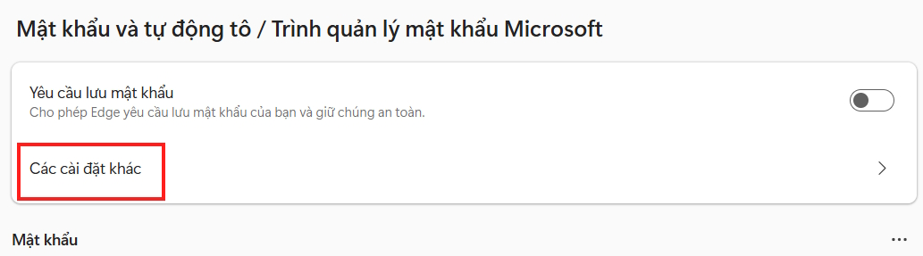 Instructions to enable password autofill on Edge Picture 3