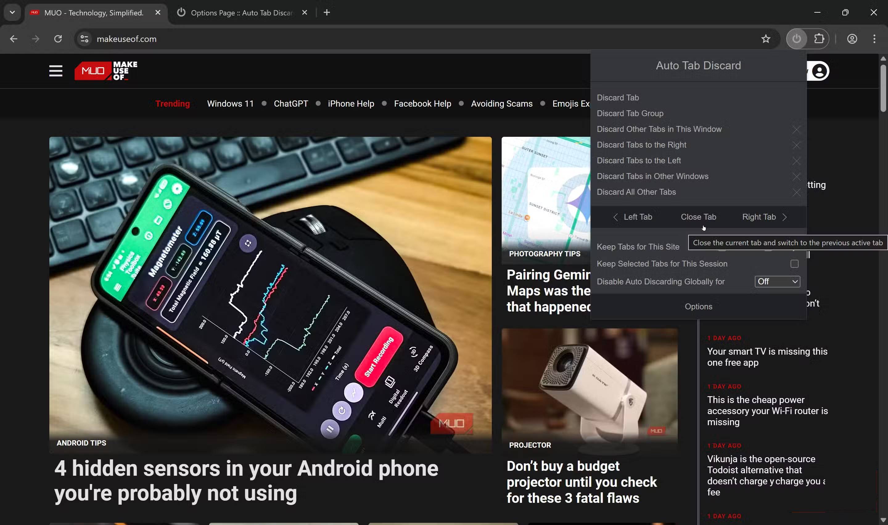 How does Auto Tab Discard make Chrome faster? Picture 3