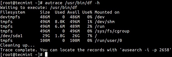 Autrace - Tool to check, count and monitor Linux processes Picture 3