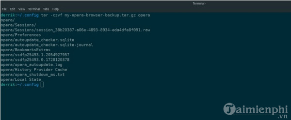 Backup Opera browser settings on Linux Picture 2