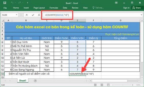 Picture 9 of Basic Excel functions in accounting