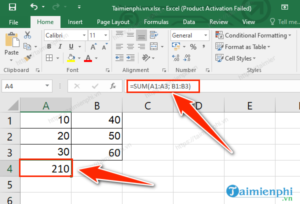 Basic functions in Excel, calculation formulas and illustrative examples Picture 4
