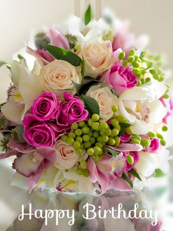 Birthday flower pictures, most beautiful birthday greeting flower pictures Picture 17