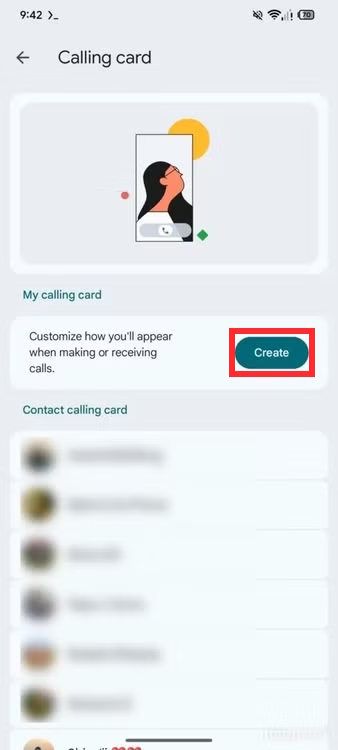 Guide to setting up a personal business card on Android Picture 1