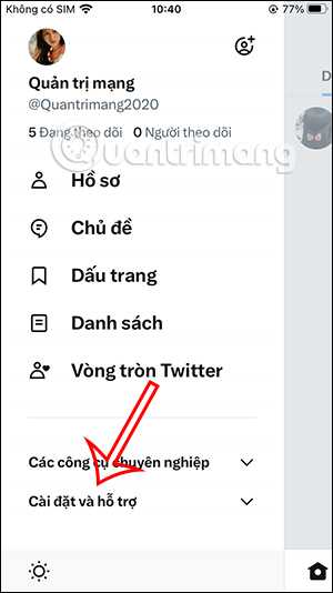 Cách chặn từ khóa và Hashtag trên Twitter Picture 2