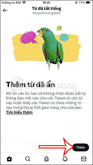 Cách chặn từ khóa và Hashtag trên Twitter Picture 6