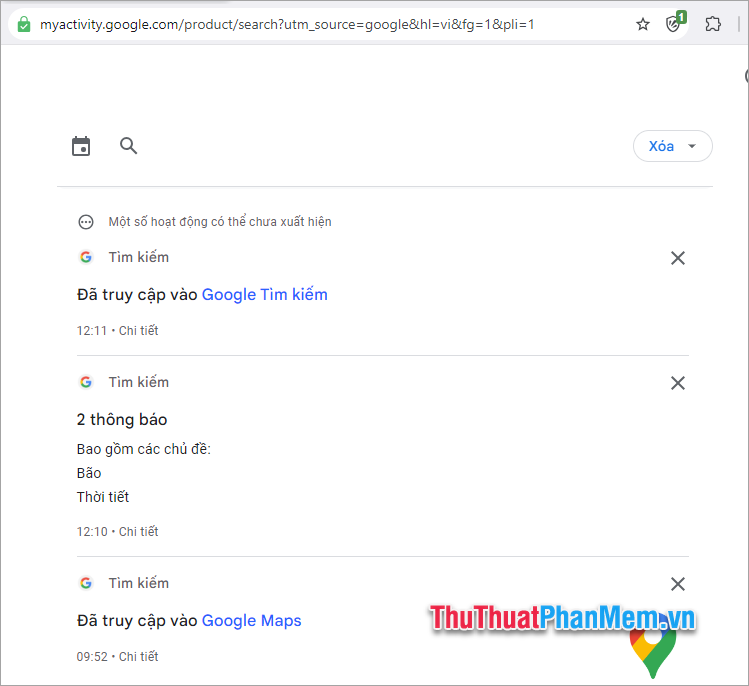 Cách xem lịch sử tìm kiếm trên Google Picture 5