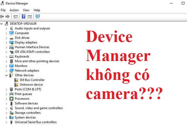 Camera not found in Device Manager - See now how to fix it Picture 1