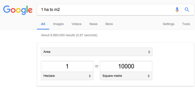 Picture 1 of Can you guess: How many square meters (m2) and square kilometers (km2) are equal to 1 hectare?