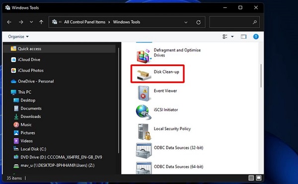 Can't find Disk Cleanup Win 11, how to find it quickly Picture 6
