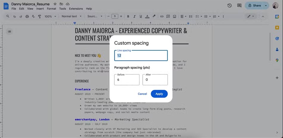 Canva, Word or Google Docs for Creating a Better Resume? Picture 3