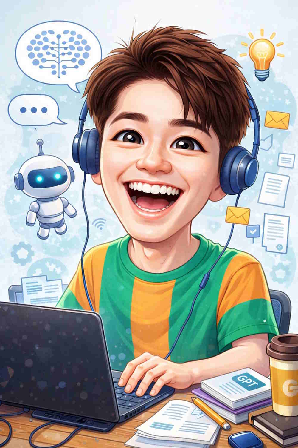 Template for creating caricatures in Copilot Picture 2