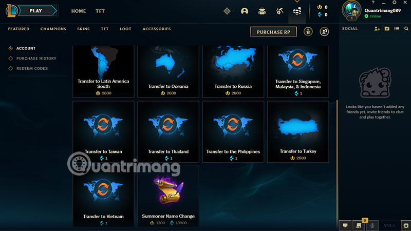 Picture 3 of Change League of Legends VNG server, switch LOL VNG server