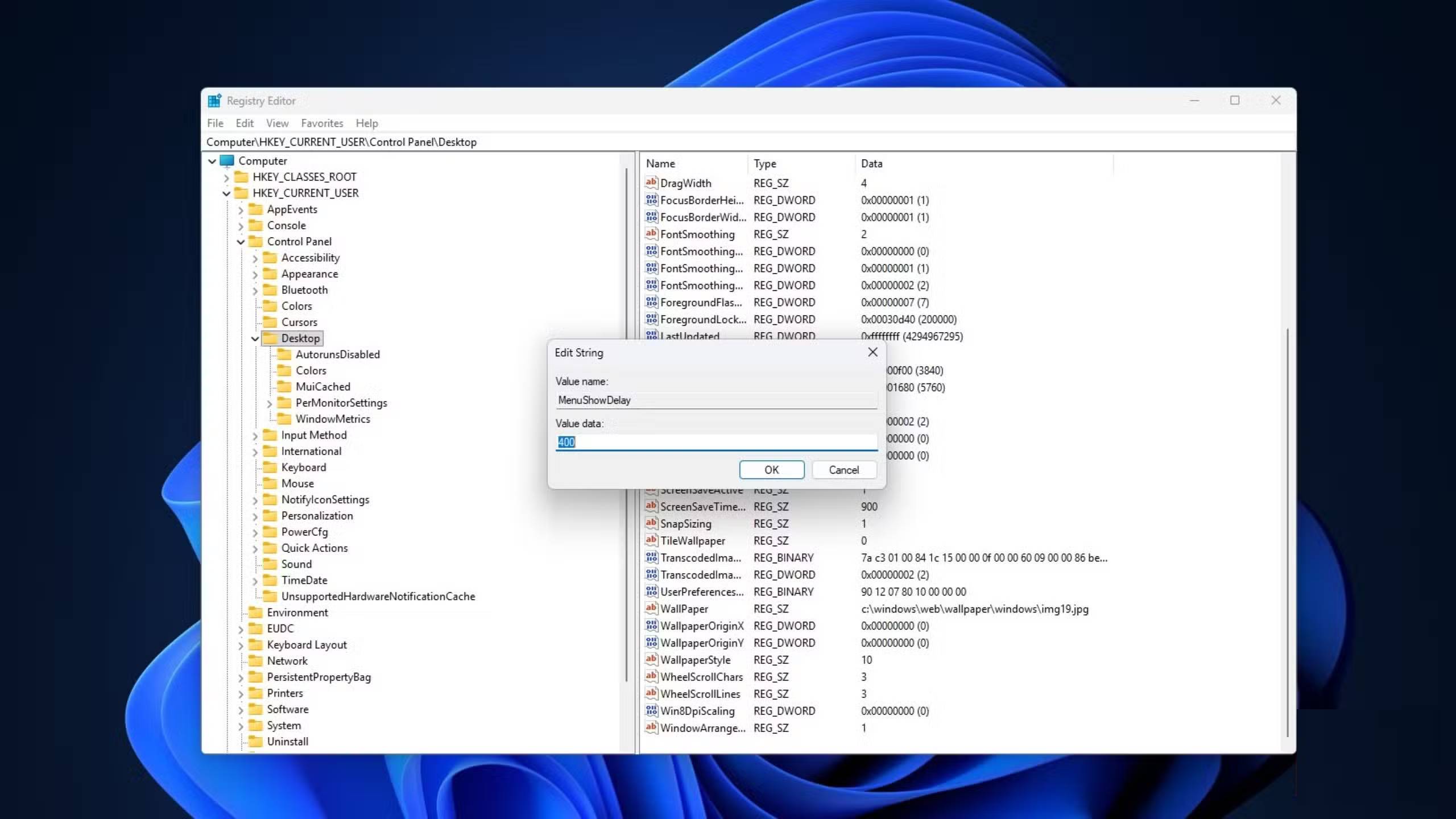 Change this registry value to make your Windows 11 computer run faster immediately! Picture 6